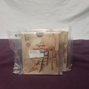 2 Pack Semi Shiny Tights